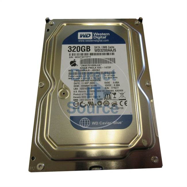 Apple 655-1472F - 320GB 7.2K SATA 3.5" Hard Drive