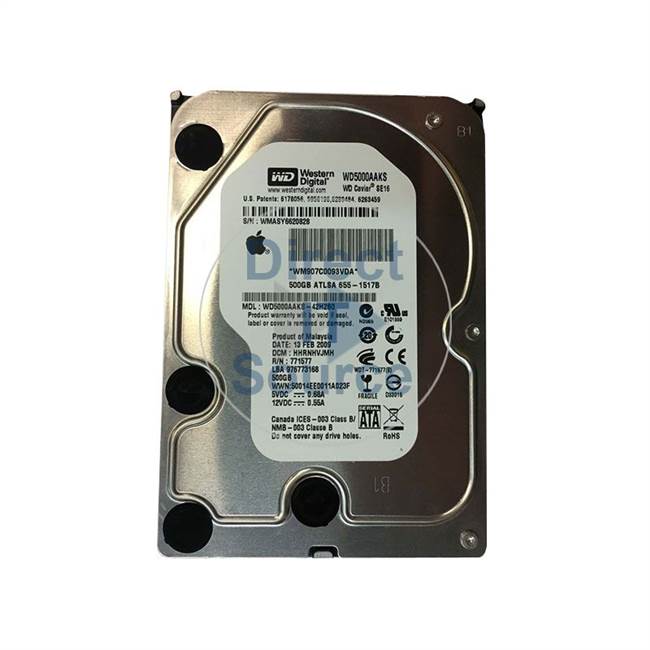 Apple 655-1517B - 500GB 7.2K SATA 3.5" Hard Drive