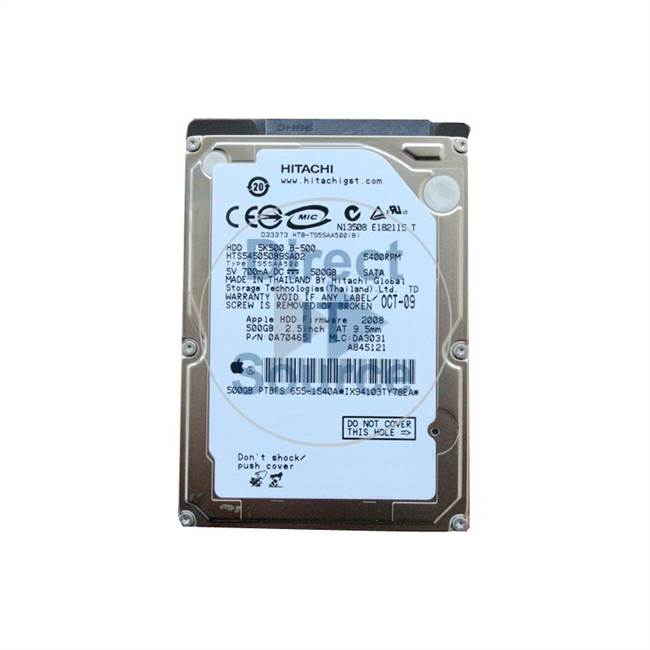 Apple 655-1540A - 500GB 5.4K SATA 2.5" Hard Drive