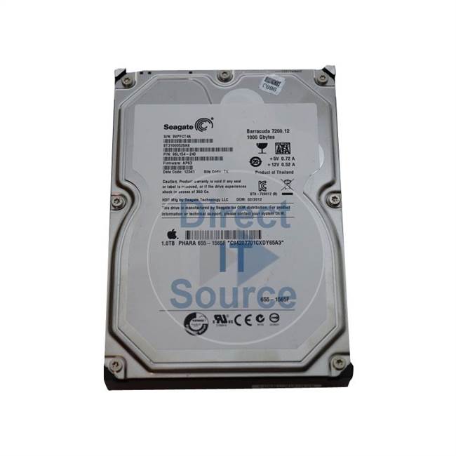 Apple 655-1565F - 1TB 7.2K SATA 3.5" Hard Drive