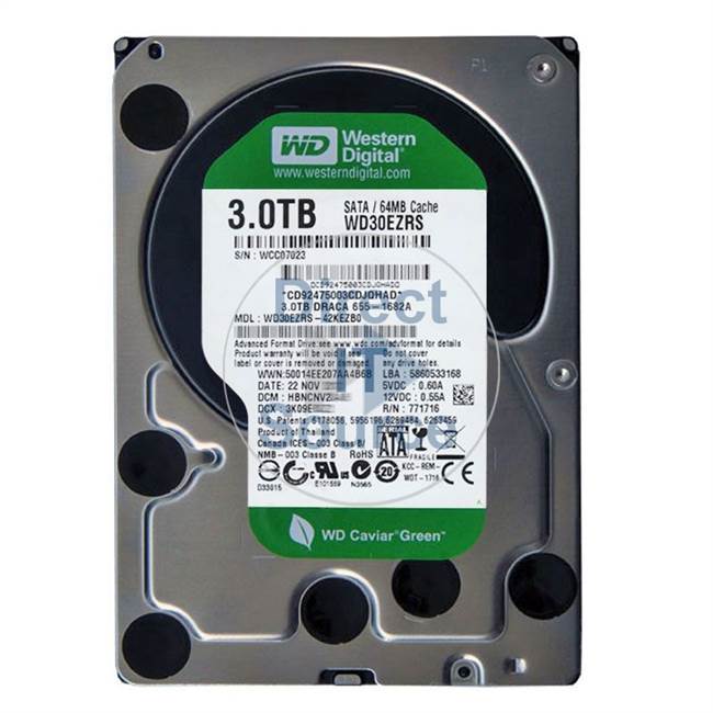 Apple 655-1682A - 3TB IntelliPower SATA 3.0Gbps 3.5" 64MB Hard Drive