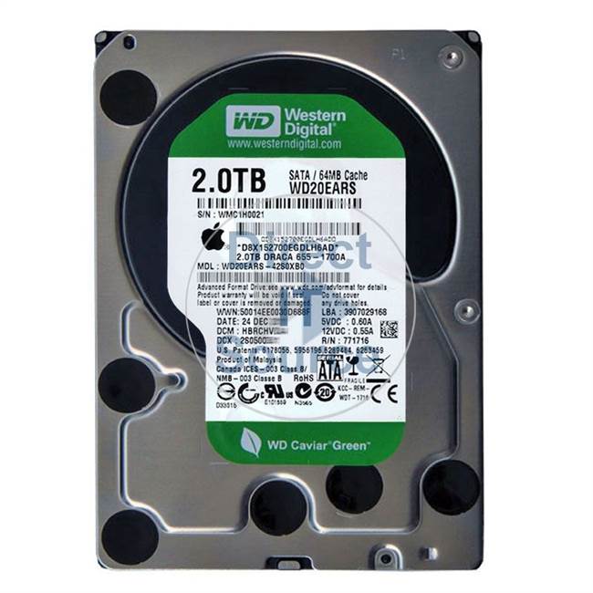 Apple 655-1700A - 2TB IntelliPower SATA 3.0Gbps 3.5" 64MB Hard Drive