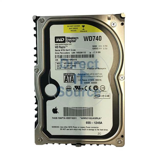 Apple 655T0201 - 74GB 10K SATA 3.5" Hard Drive