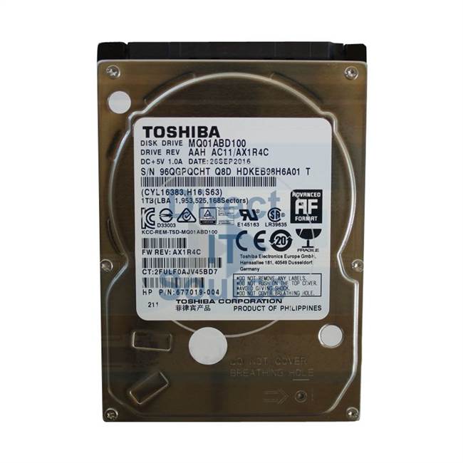 HP 677019-004 - 1TB 5.4K SATA 2.5Inch 8MB Cache Hard Drive