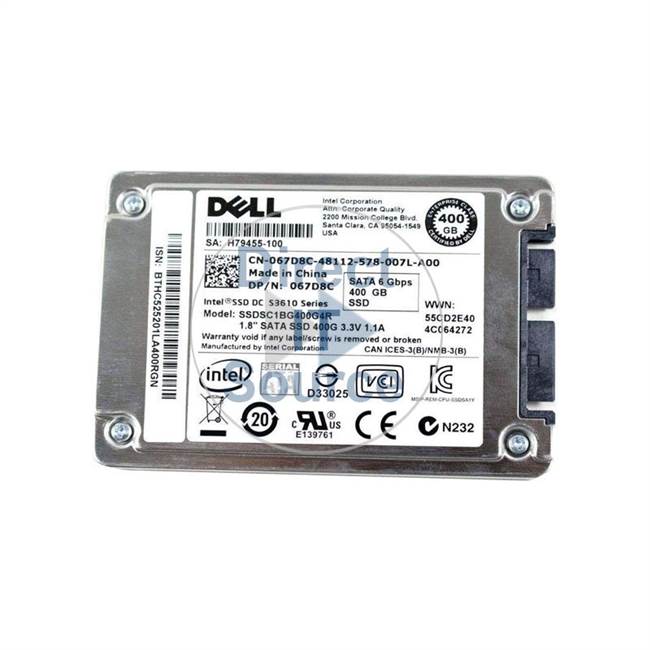Dell 67D8C - 400GB SATA 1.8" SSD