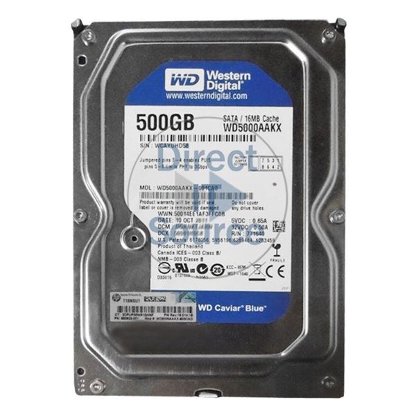 HP 680923-001 - 500GB 7.2K SATA 3.5" 16MBCache Hard Drive
