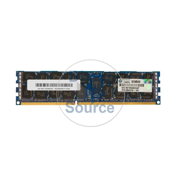 HP 684316-181 - 16GB DDR3 PC3-12800 ECC Registered 240 Pins Memory