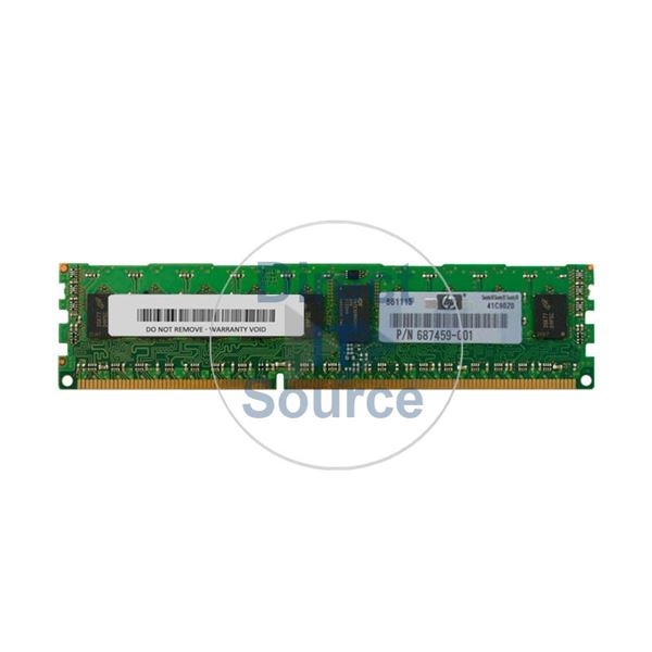 HP 687459-001 - 4GB DDR3 PC3-12800 ECC Registered 240 Pins Memory