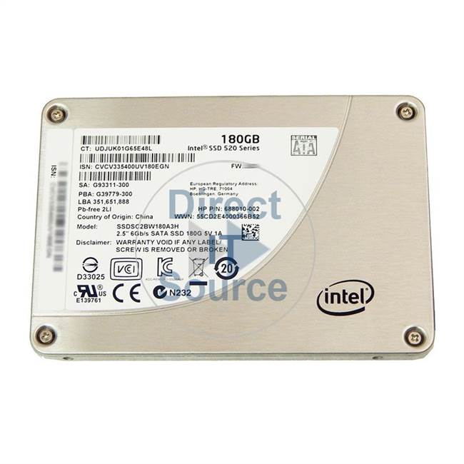 HP 688010-002 - 180GB SATA 2.5" SSD