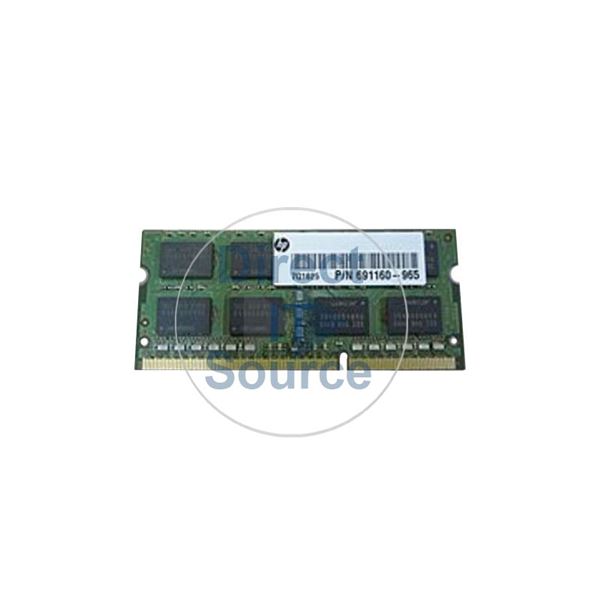 HP 691160-965 - 8GB DDR3 PC3-12800 Non-ECC Unbuffered 204-Pins Memory