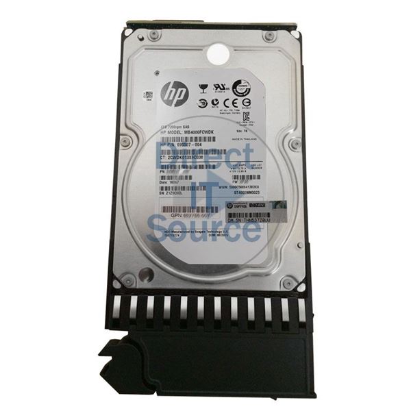 HP 695507-004 - 4TB 7.2K SAS 6.0Gbps 3.5" Hard Drive