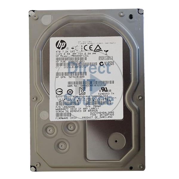 HP 698695-003 - 4TB 7.2K SAS 6.0Gbps 3.5" Hard Drive