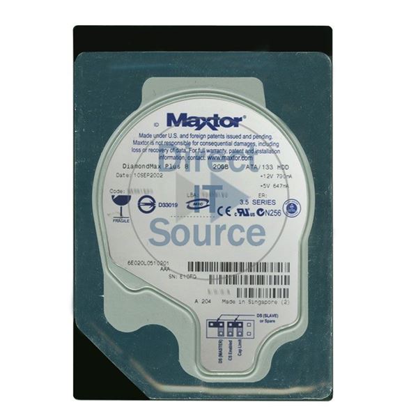 Maxtor 6E020L0-510201 - 20GB 7.2K ATA/133 3.5" 2MB Cache Hard Drive
