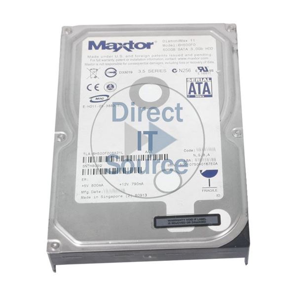 Maxtor 6H500F0-08A70A - 500GB 7.2K SATA 3.0Gbps 3.5" 16MB Cache Hard Drive
