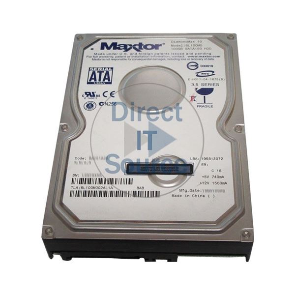 Maxtor 6L100M0-02AL1A - 100GB 7.2K SATA 1.5Gbps 3.5" 8MB Cache Hard Drive