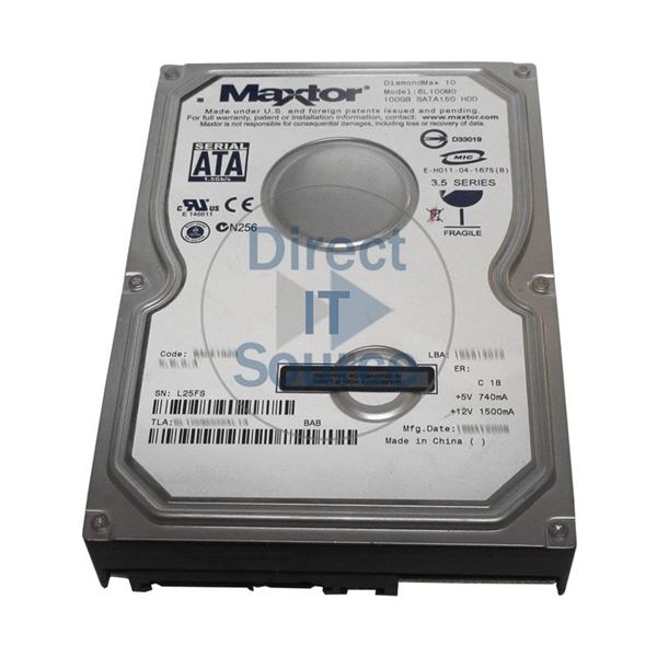 Maxtor 6L100M0 - 100GB 7.2K SATA 1.5Gbps 3.5" 8MB Cache Hard Drive