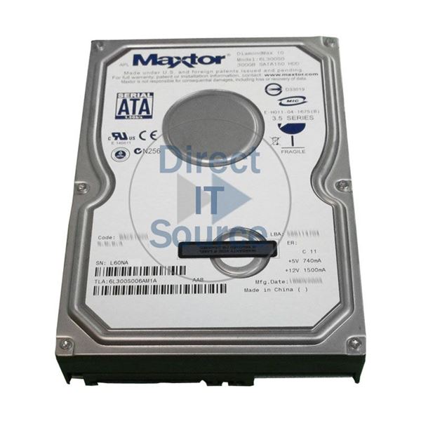 Maxtor 6L300S0-06AM1A - 300GB 7.2K SATA 1.5Gbps 3.5" 16MB Cache Hard Drive