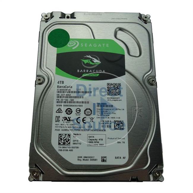 Dell 6N7YD - 4TB 5.9K SATA 3.5" Hard Drive