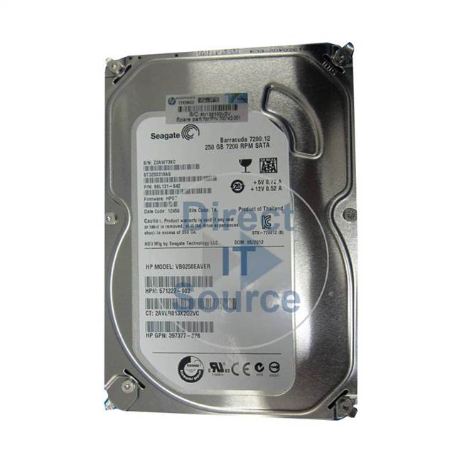 HP 700142-001 - 250GB 7.2K SATA 3.5Inch Hard Drive