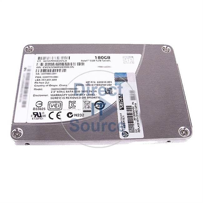 HP 700372-001 - 180GB SATA 2.5" SSD