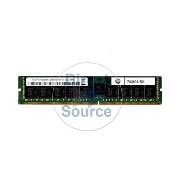 HP 700838-B21 - 64GB DDR3 PC3-12800 ECC Load Reduced 240-Pins Memory