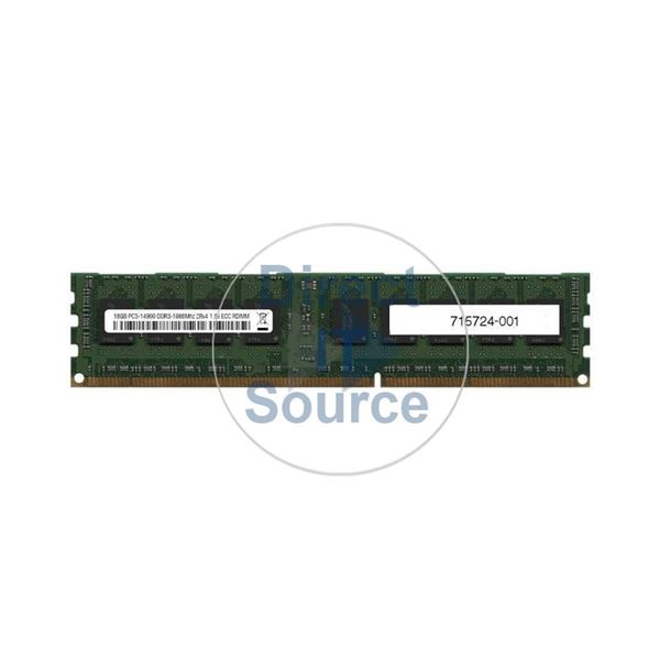 HP 715724-001 - 16GB DDR3 PC3-14900 ECC Registered 240-Pins Memory