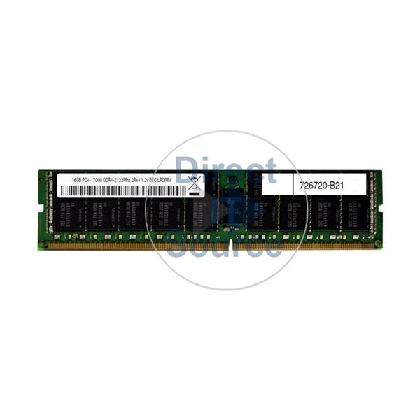 HP 726720-B21 - 16GB DDR4 PC4-17000 ECC Registered 288-Pins Memory