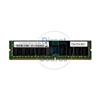 HP 726724-B21 - 64GB DDR4 PC4-17000 ECC Registered 288-Pins Memory