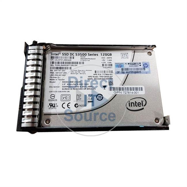 HP 727814-001 - 120GB SATA 2.5" SSD