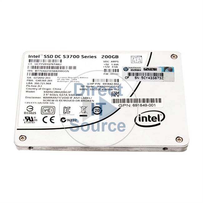 HP 730061-B21 - 200GB SATA 2.5" SSD