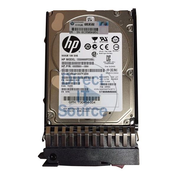 HP 730454-004 - 900GB 10K SAS 6.0Gbps 2.5" Hard Drive