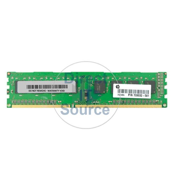 HP 733032-581 - 4GB DDR3 PC3-14900 Non-ECC Unbuffered 240-Pins Memory