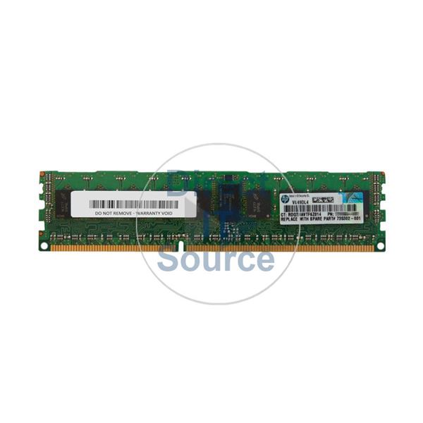 HP 735302-001 - 8GB  DDR3 PC3-12800 ECC Registered 240 Pins Memory