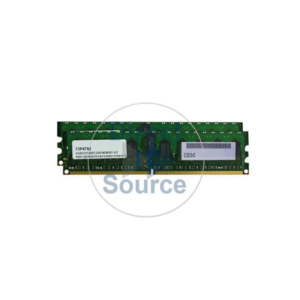 IBM 73P4792 - 4GB 2x2GB DDR2 PC2-3200 ECC Registered 240-Pins Memory