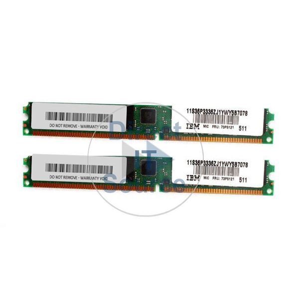 IBM 73P5121 - 2GB 2x1GB DDR PC-3200 ECC Registered 184-Pins Memory