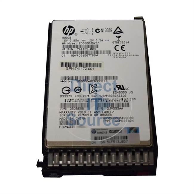 HP 741159-B21 - 800GB SAS 2.5" SSD