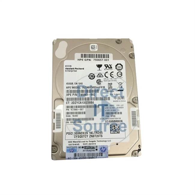 HP 746843-002 - 450GB 10K SAS 2.5" Hard Drive