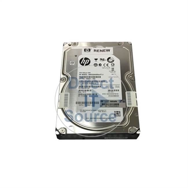 HP 750661-001 - 2TB 7.2K SAS 3.5Inch Cache Hard Drive