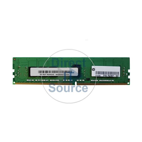 HP 752367-581 - 4GB DDR4 PC4-17000 ECC Registered 288-Pins Memory