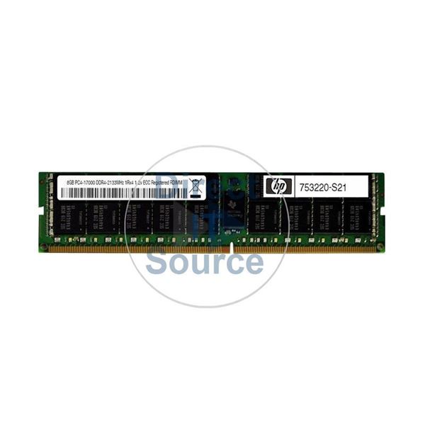 HP 753220-S21 - 8GB DDR4 PC4-17000 ECC Registered Memory