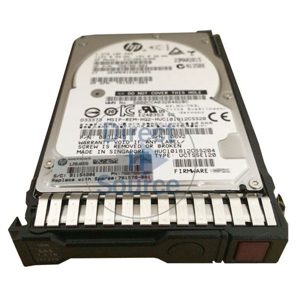 HP 781578-001 - 1.2TB 10K SAS 12.0Gbps 2.5" Hard Drive