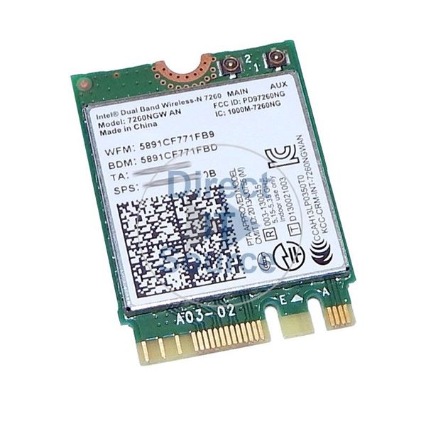 HP 784647-005 - Dual Band 7260 2X2 WIFI + BT Wireless-N Card
