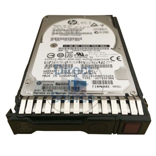 HP 785069-B21 - 900GB 10K SAS 12.0Gbps 2.5" Hard Drive