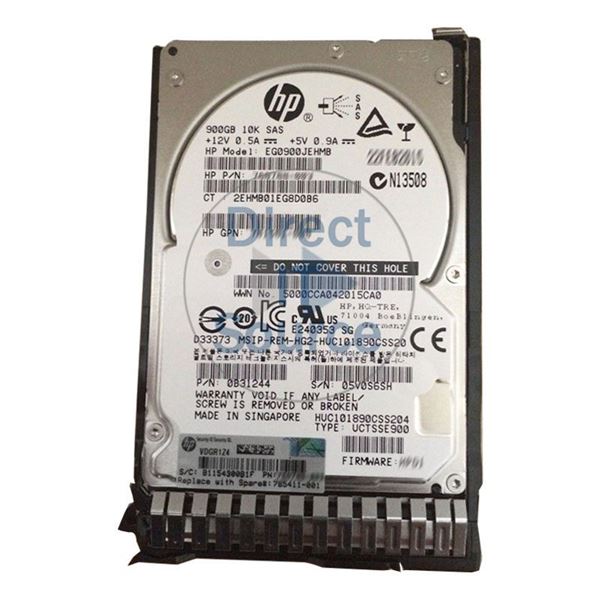 HP 785411-001 - 900GB 10K SAS 12.0Gbps 2.5" Hard Drive
