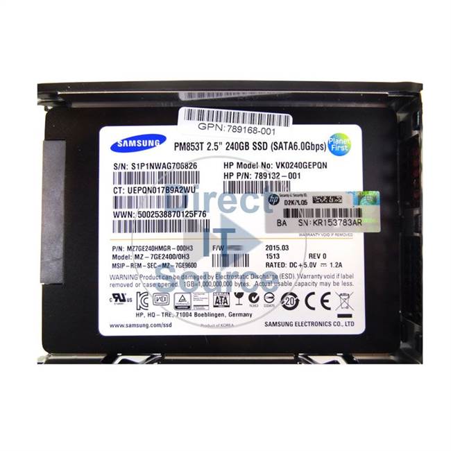 HP 789135-B21 - 240GB SATA 6.0Gbps 2.5" SSD