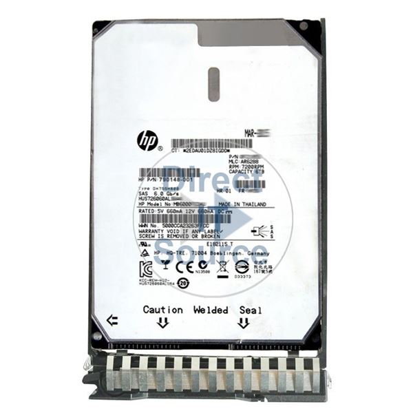 HP 790148-001 - 6TB 7.2K SAS 6.0Gbps 3.5" Hard Drive
