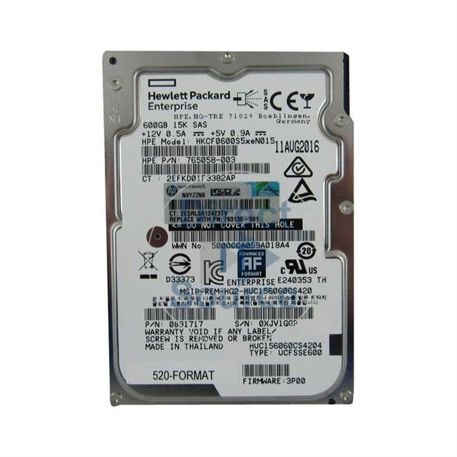 HP 793138-001 - 600GB 15K SAS 12Gbps 2.5" Hard Drive