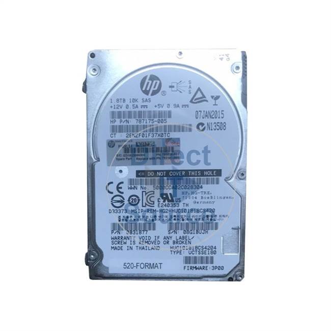 HP 793141-001 - 1.8TB 10K SAS 2.5" Hard Drive