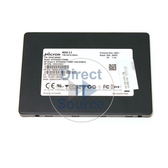 HP 795562-001 - 1TB SATA 6.0Gbps 2.5" SSD