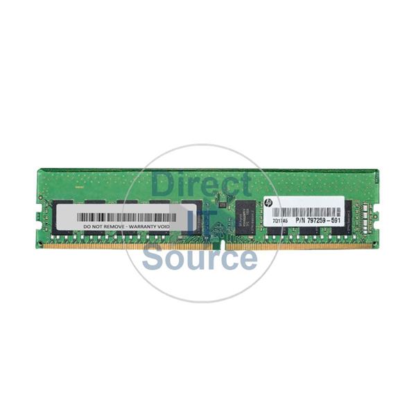 HP 797259-591 - 16GB DDR4 PC4-17000 ECC 288-Pins Memory